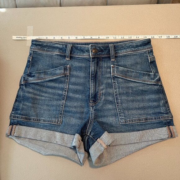 AE Stretch Denim Mom Short size 8 - Picture 2 of 10